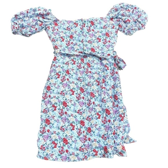 B. Smart Womens Juniors blue Floral Print Mini Bodycon Dress size 3 NWT - Picture 4 of 10